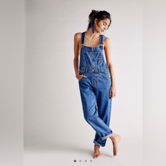 NWT Free People Ziggy Overallss - Picture 2 of 5